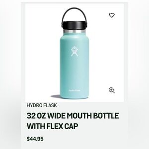 32oz Wide Mouth Bottle with Flex Hydro -Dew